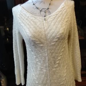 Beautiful white sweater.